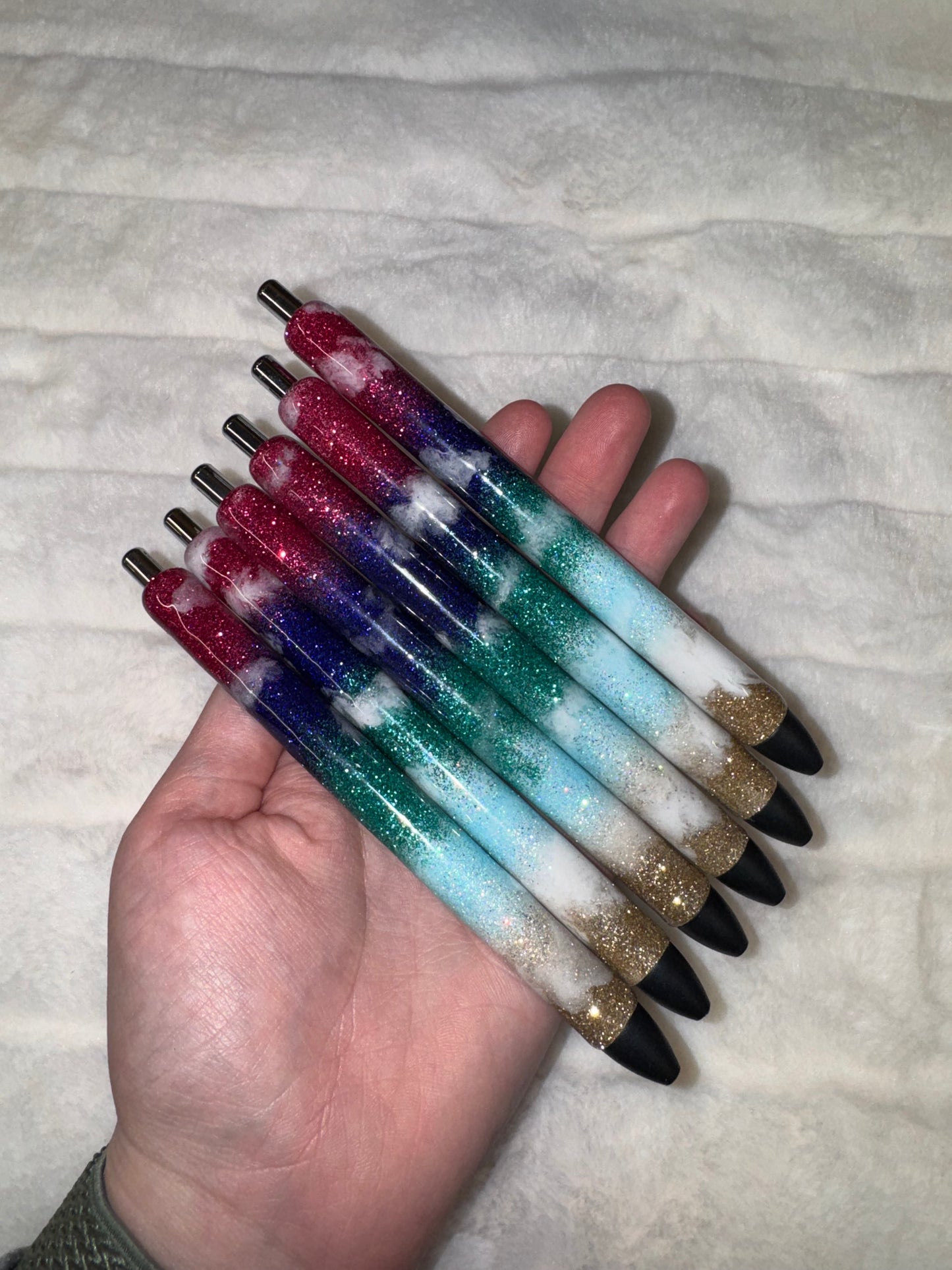 Jewel Tone Beach Glitter Pen