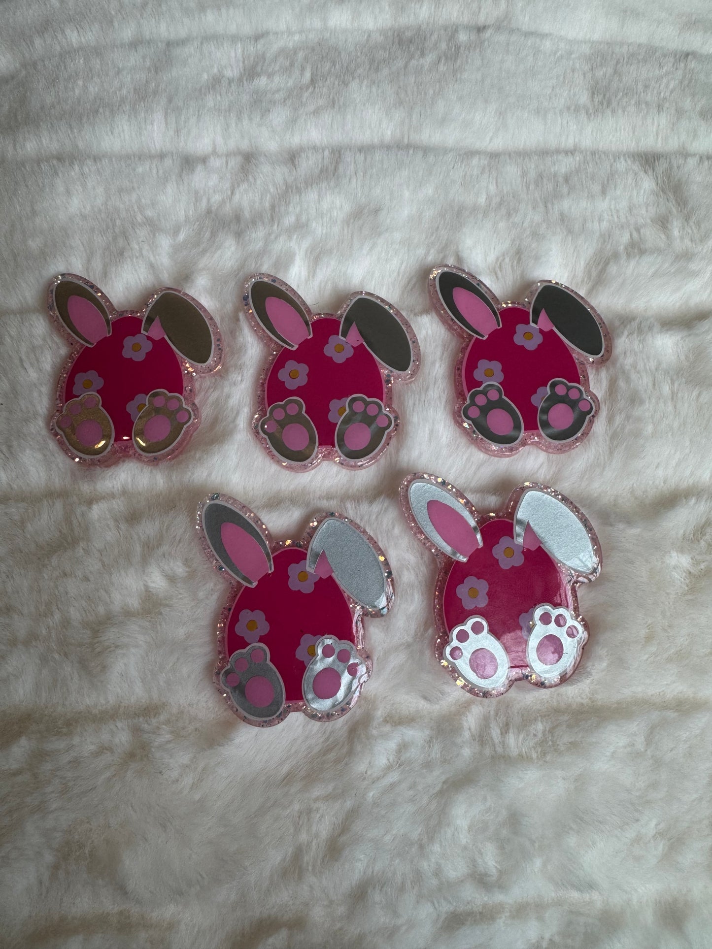 Bunny Easter Egg Interchangeable Badge Reel