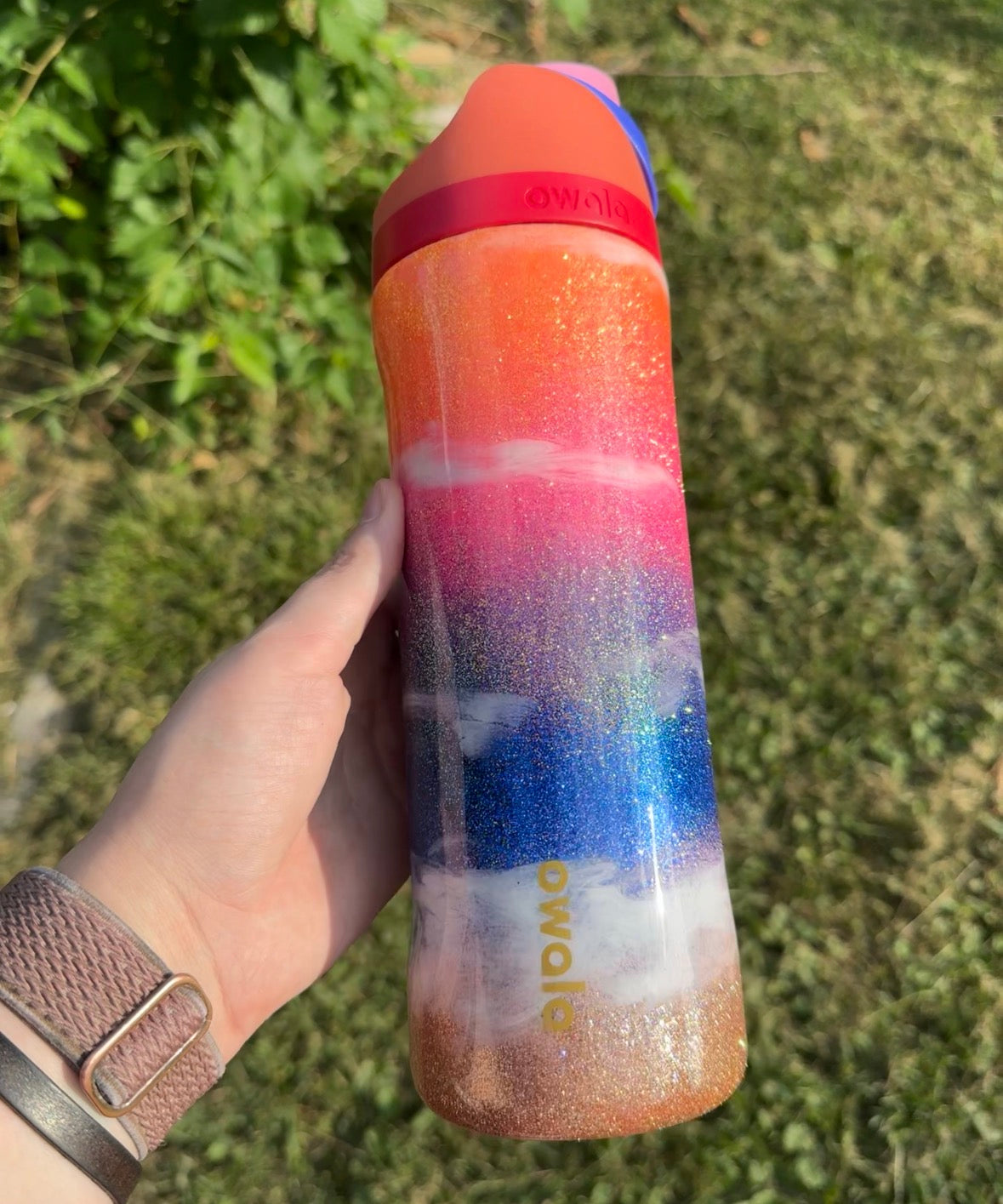 Sunrise/Sunset Beach Glitter Owala *MADE TO ORDER*