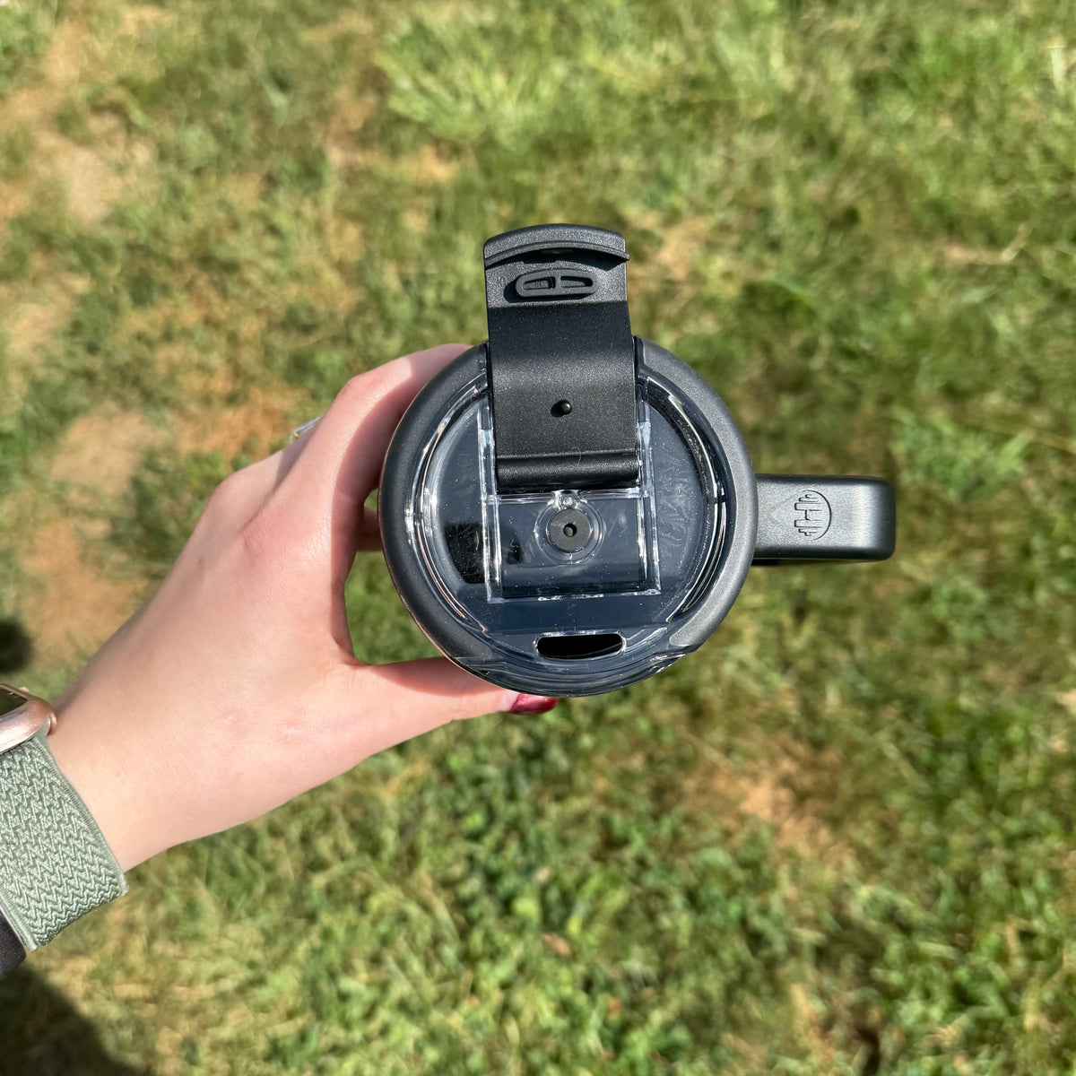 20oz Black with Silver and Gold Hydrodipped HydroJug Coffee Cup