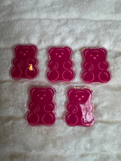 Pink Gummy Bear Interchangeable Badge Reel
