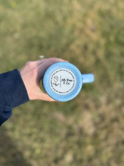 Light Blue with Snowflakes Marble Stanley *MADE TO ORDER*