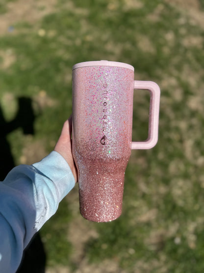 Light Pink and Rose Gold Ombré HydroJug *Made to Order*
