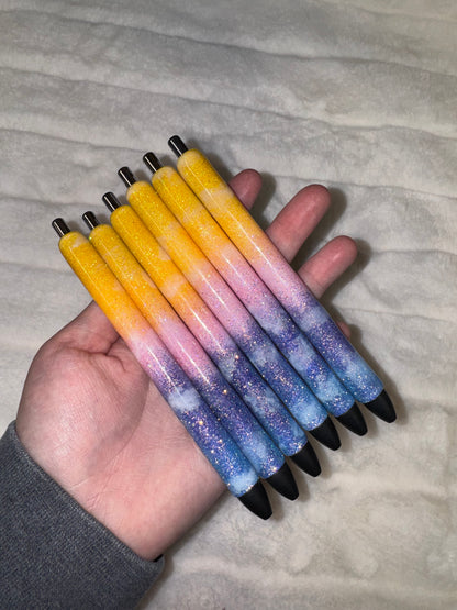 Ocean Sunrise/Sunset Glitter Pen