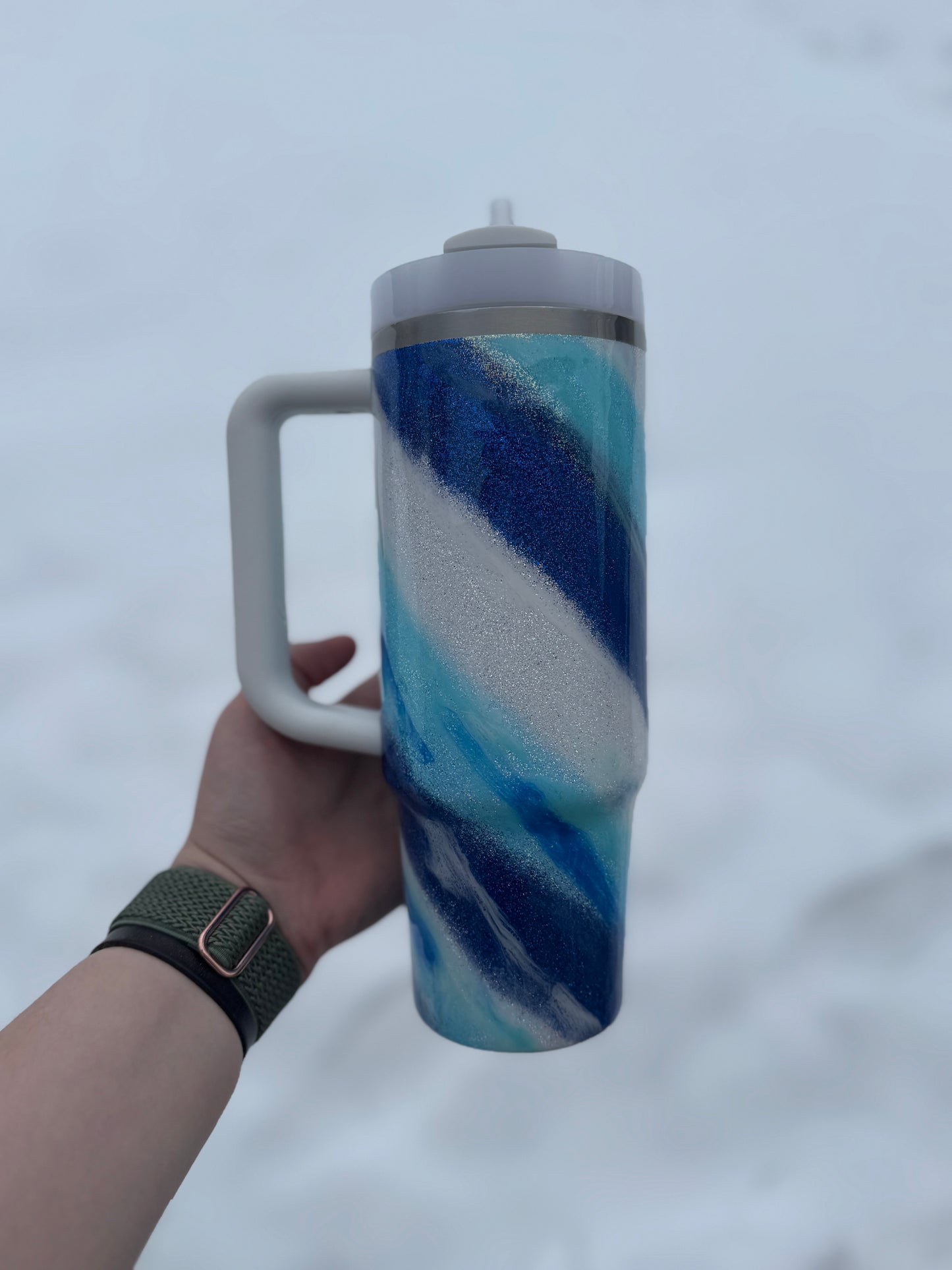 Blue and White Milkyway Stanley *MADE TO ORDER*