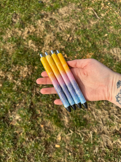 Ocean Sunrise/Sunset Glitter Pen