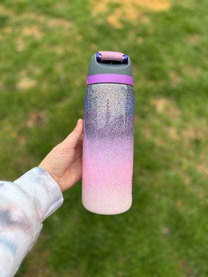 Pink to Purple Ombré Glitter Owala *Made to Order*