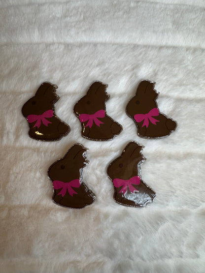 Chocolate Bunny Interchangeable Badge Reel