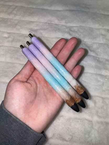 Pastel Beach Glitter Pen