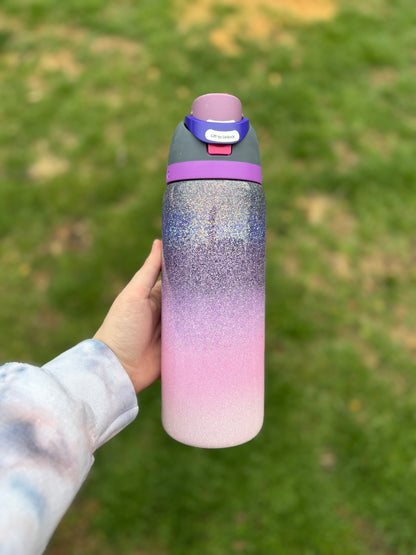 Pink to Purple Ombré Glitter Owala *Made to Order*