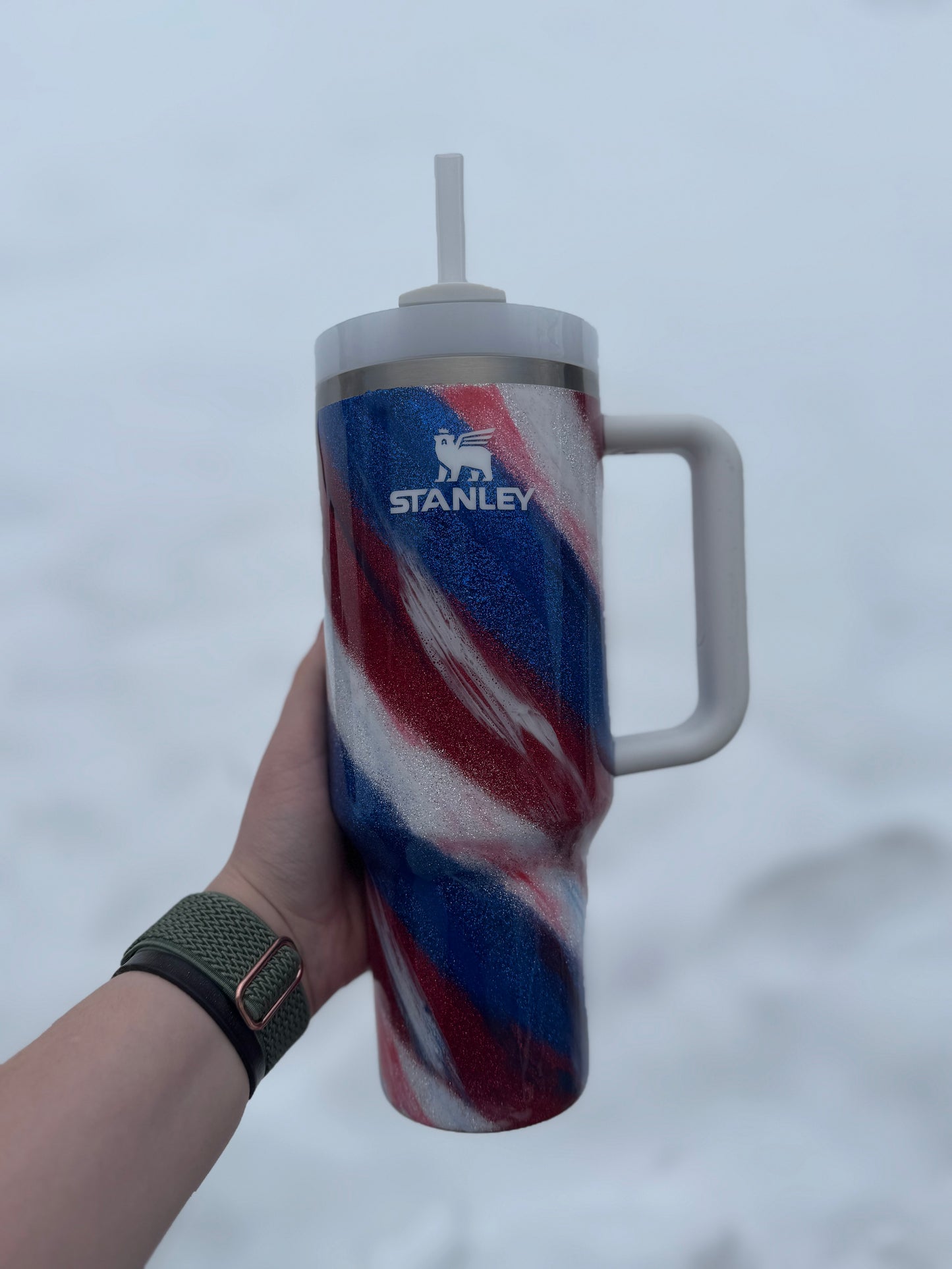 Red, White, and Blue Milkyway Stanley *MADE TO ORDER*
