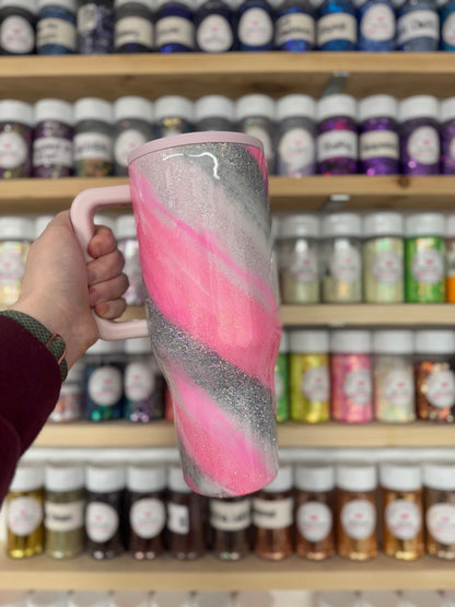 Pink and Silver Milkyway HydroJug *MADE TO ORDER*