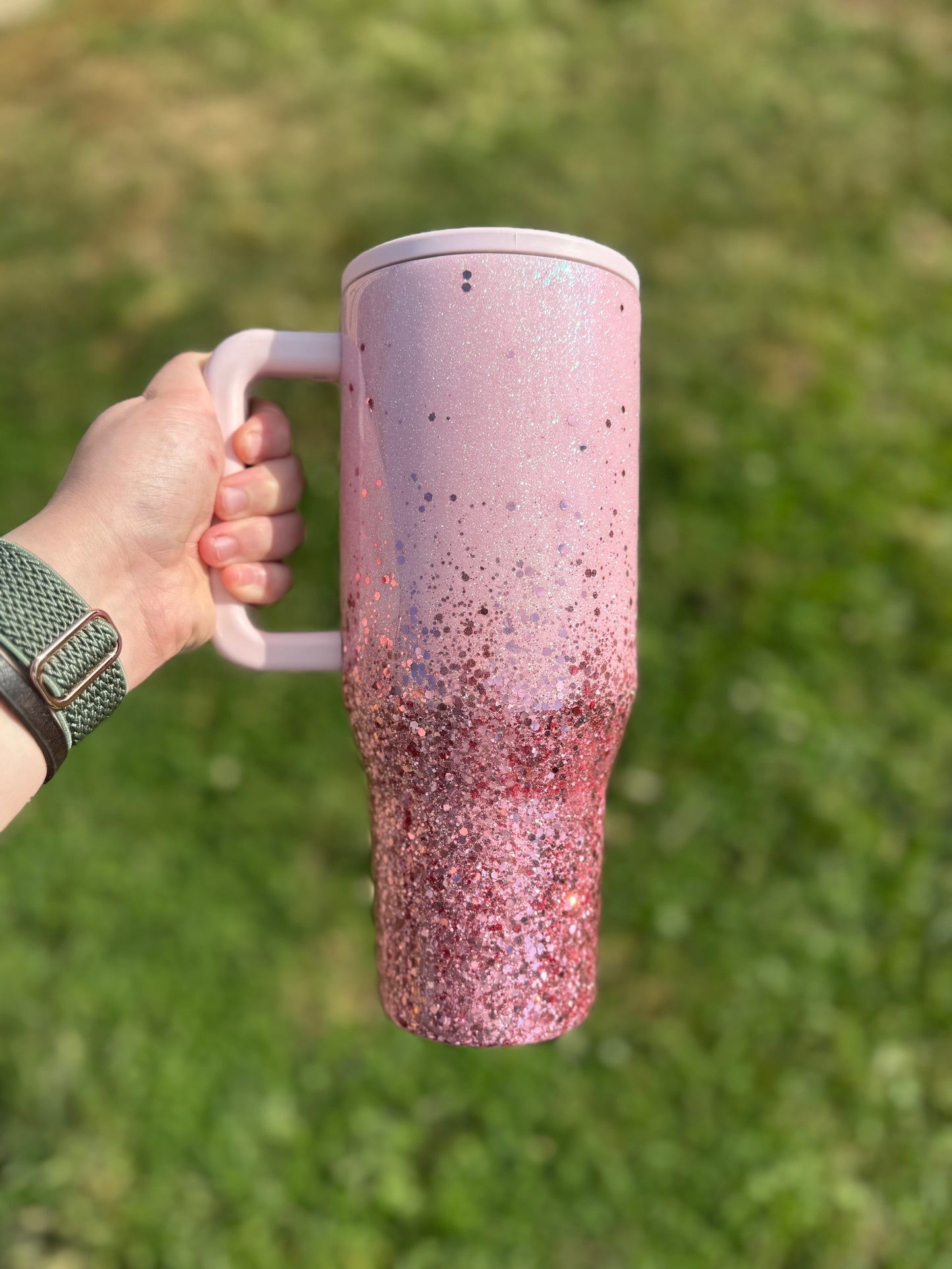 Light Pink and Burgundy Ombré HydroJug *MADE TO ORDER*