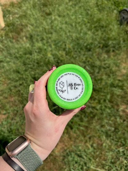 30oz Neon Green and Yellow Ombré with Bats BrüMate (Ready to Ship)