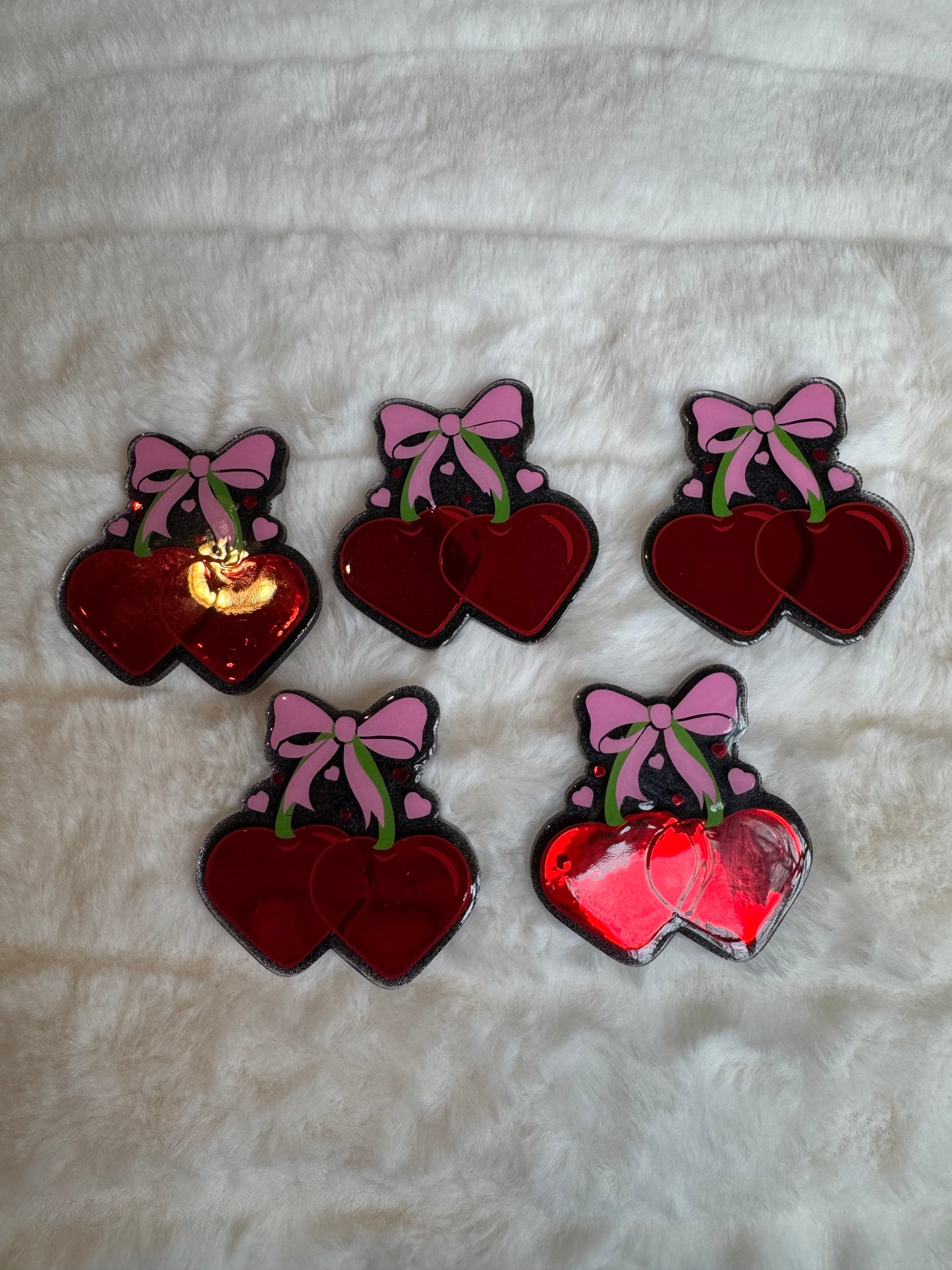 Heart Cherries Interchangeable Badge Reel