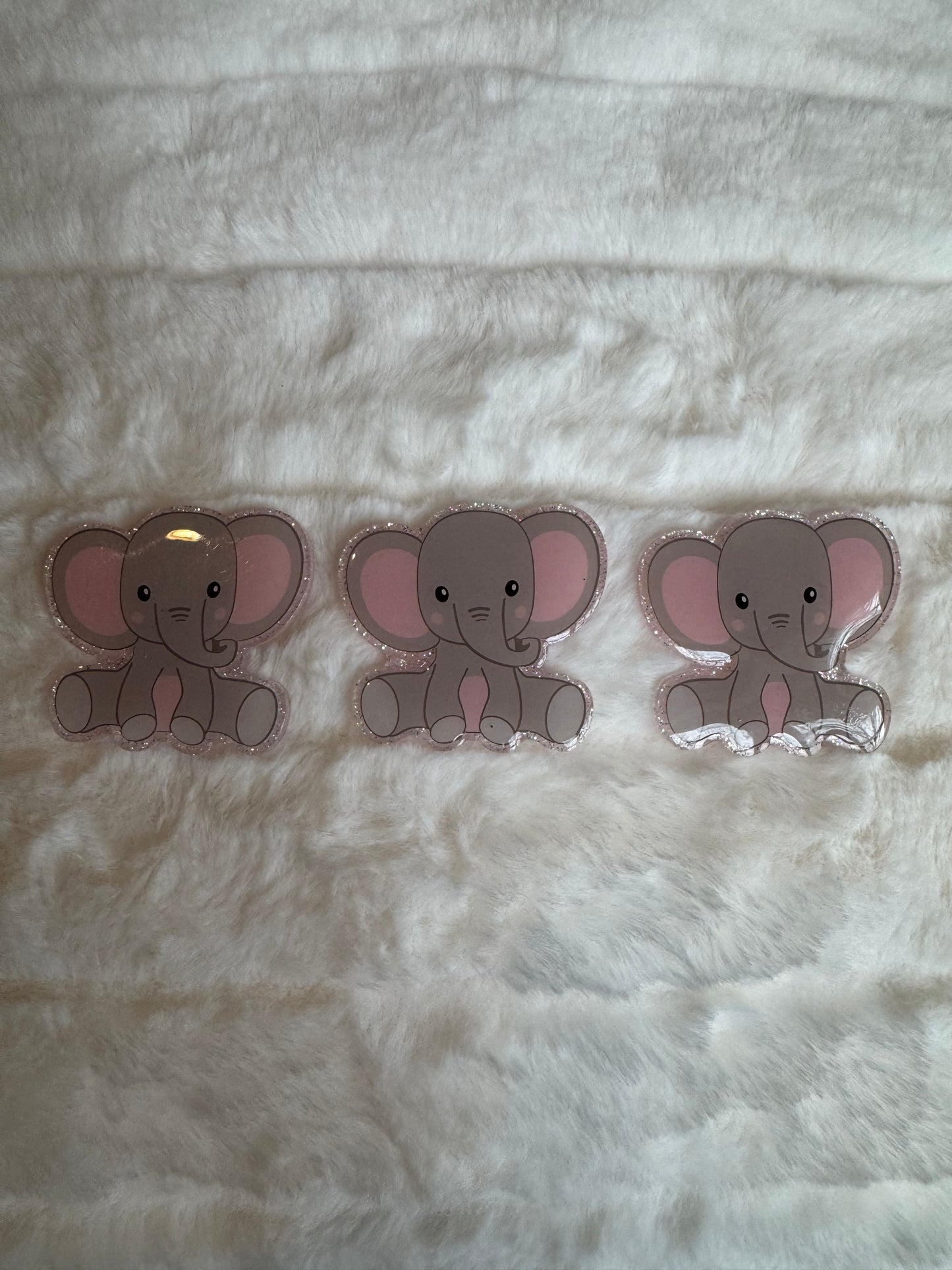 Baby Elephant Interchangeable Badge Reel