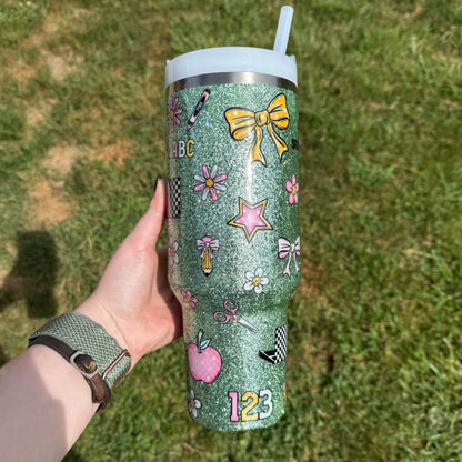 40oz Green Teacher Stanley (Ready to Ship)
