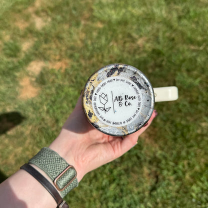 32oz Black with Gold and Silver Hydrodipped HydroJug (Ready to Ship)