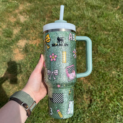 40oz Green Teacher Stanley (Ready to Ship)