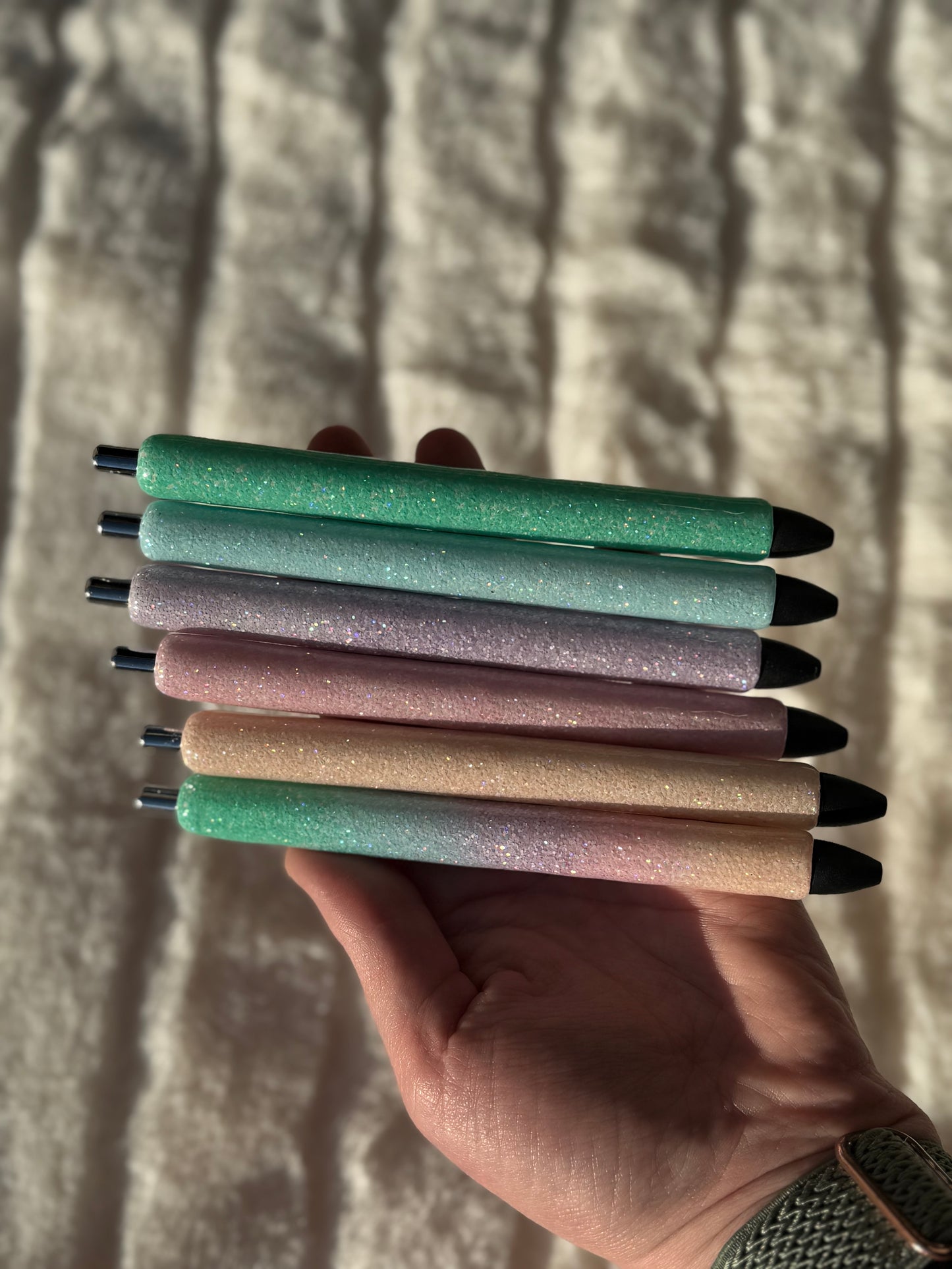 Pastel Glitter 6 Pen Set