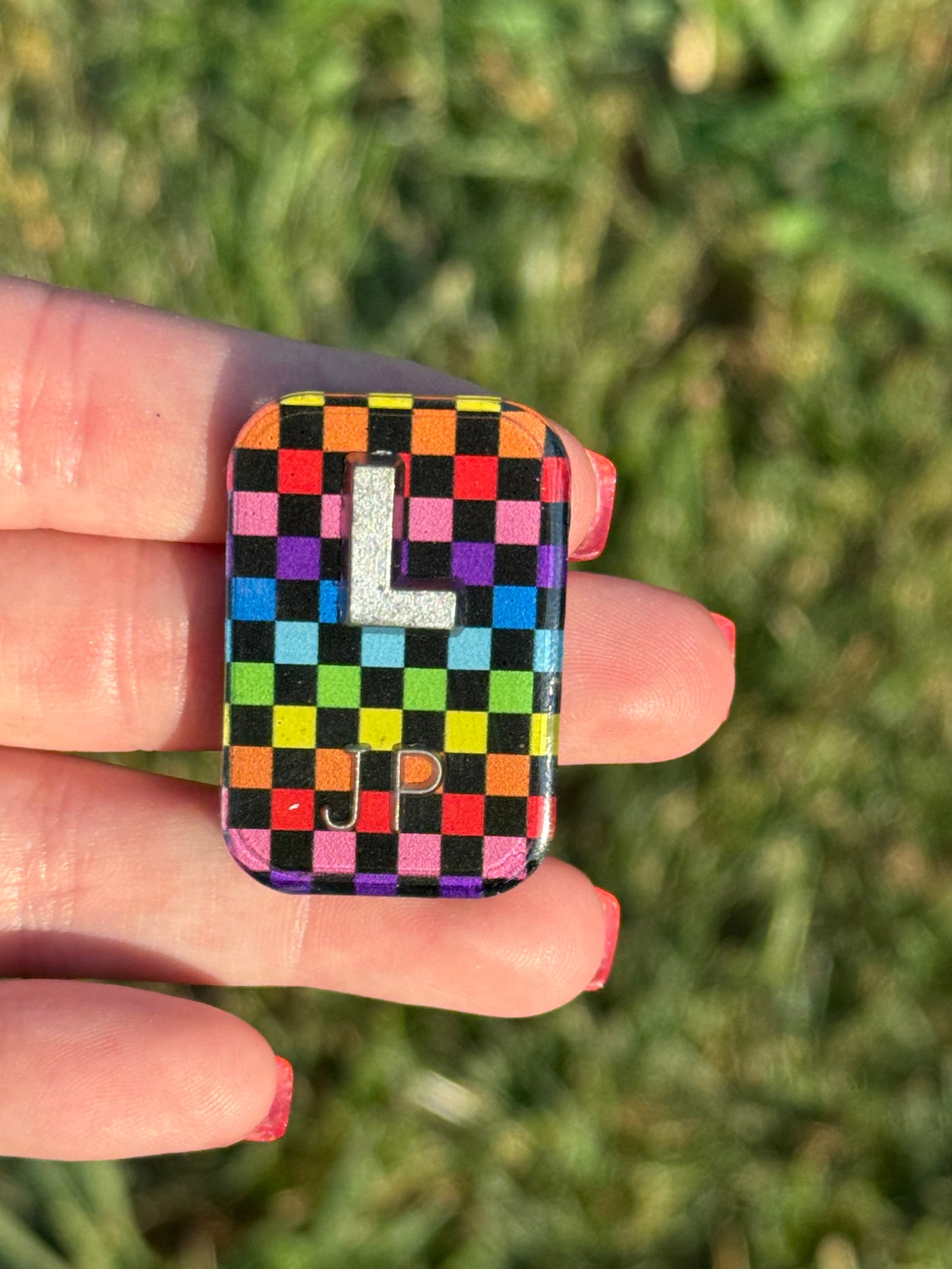 Black Rainbow Checker X-Ray Markers *MADE TO ORDER*