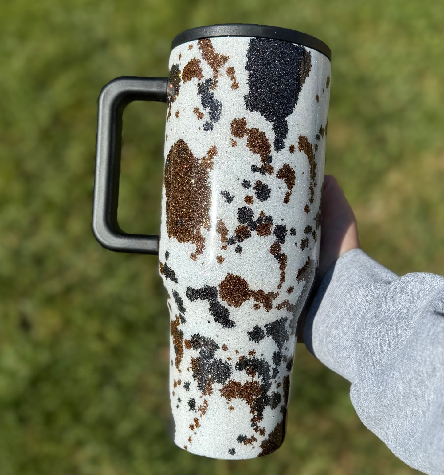 Black and Brown Cowprint HydroJug *MADE TO ORDER*