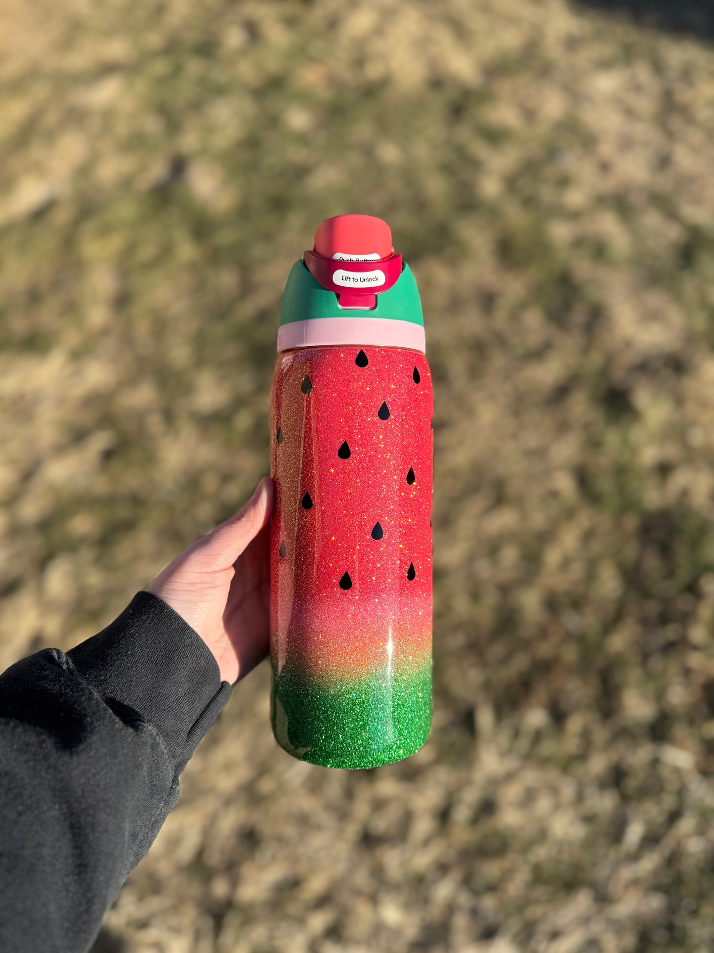 Watermelon Glitter Owala *MADE TO ORDER*