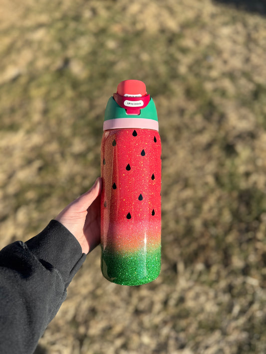 Watermelon Glitter Owala *MADE TO ORDER*