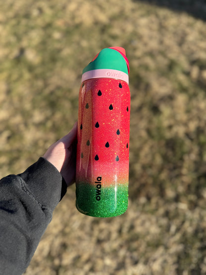 Watermelon Glitter Owala *MADE TO ORDER*
