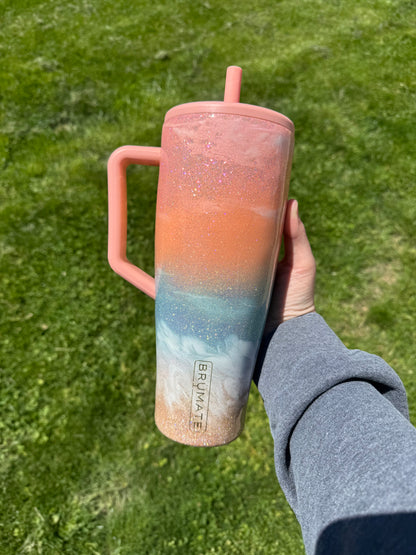 Custom Peach Beach Brumate *MADE TO ORDER*