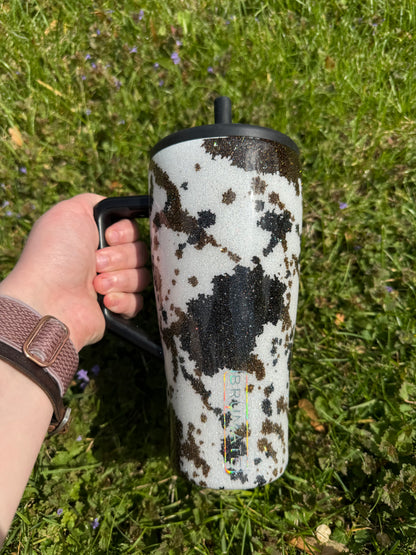 Black and Brown Cowprint Brumate *MADE TO ORDER*