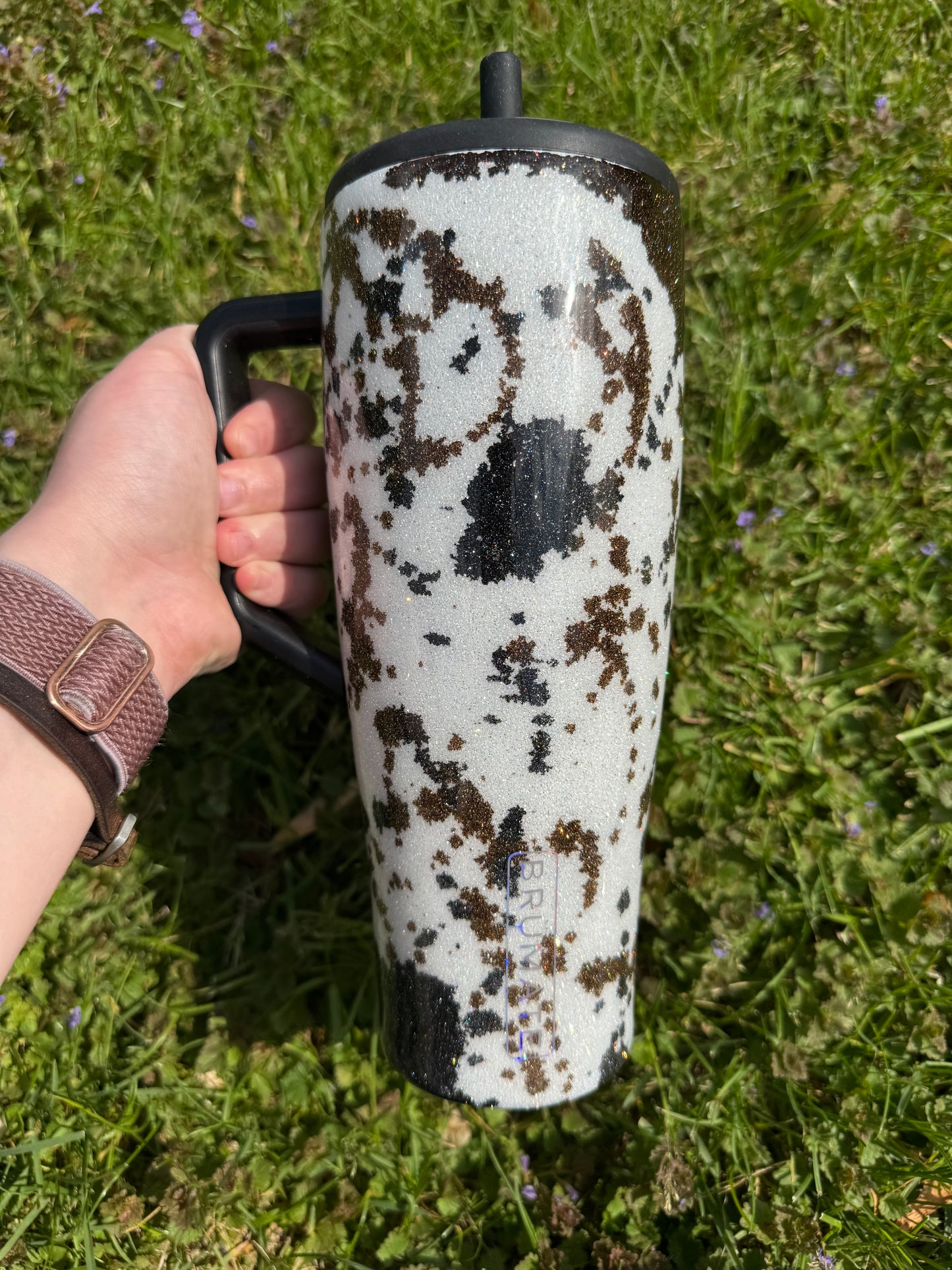 Black and Brown Cowprint Brumate *MADE TO ORDER*