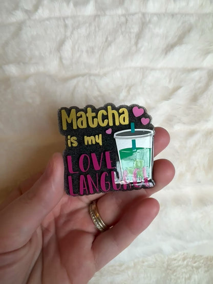 Matcha Is My Love Language Interchangeable Badge Reel