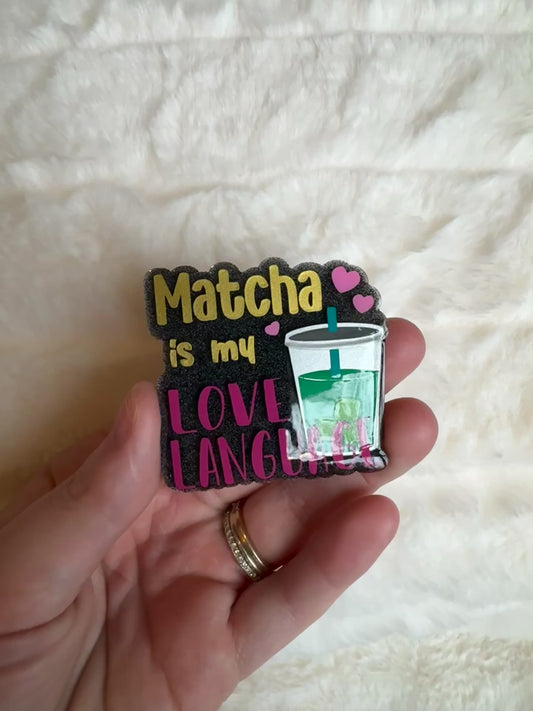 Matcha Is My Love Language Interchangeable Badge Reel
