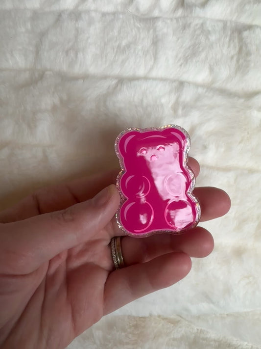 Pink Gummy Bear Interchangeable Badge Reel