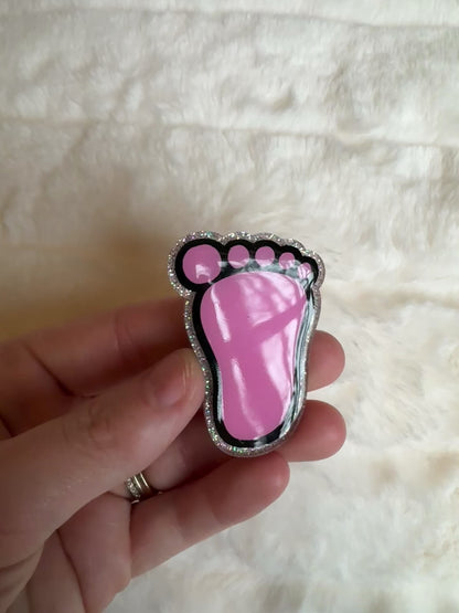 Baby Foot Interchangeable Badge Reel