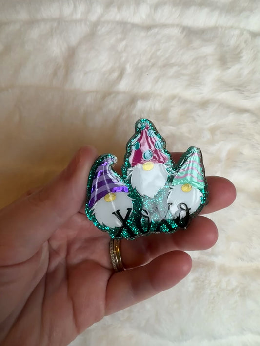 XOXO Gnomes Interchangeable Badge Reel