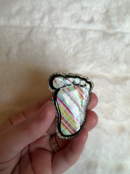 Baby Foot Interchangeable Badge Reel