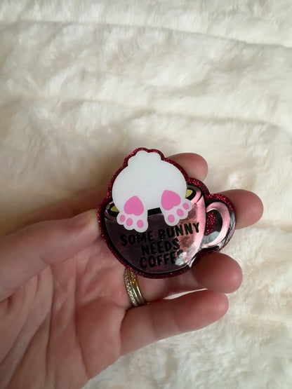 Bunny Coffee Interchange Badge Reel