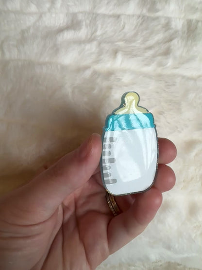Baby Bottle Interchangeable Badge Reel