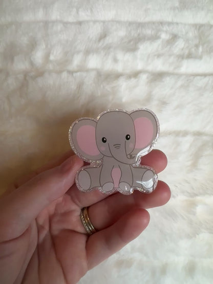 Baby Elephant Interchangeable Badge Reel