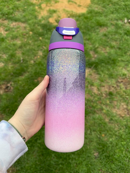 Pink to Purple Ombré Glitter Owala *Made to Order*