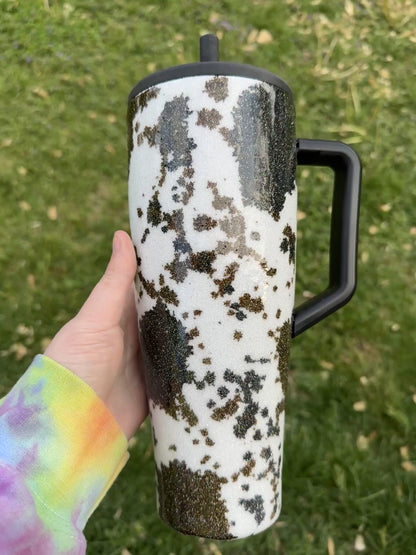 Black and Brown Cowprint Brumate *MADE TO ORDER*