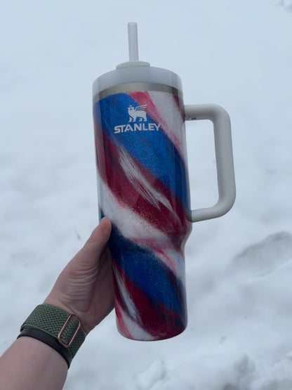 Red, White, and Blue Milkyway Stanley *MADE TO ORDER*