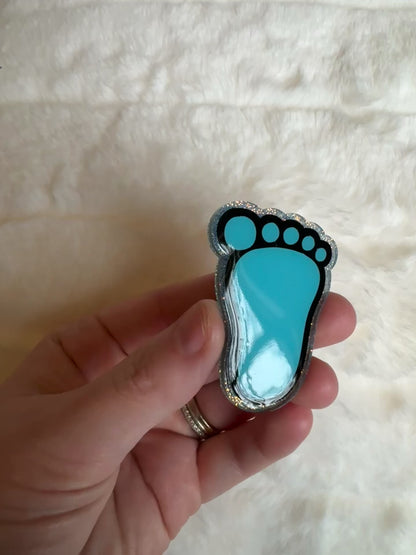 Baby Foot Interchangeable Badge Reel