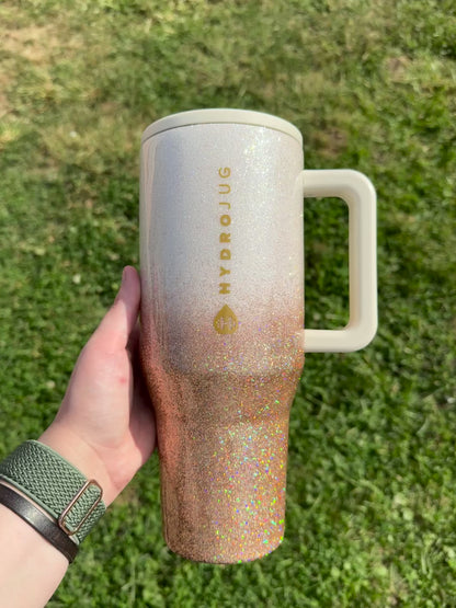 Cream and Gold Ombré HydroJug *MADE TO ORDER*