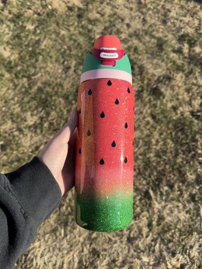 Watermelon Glitter Owala *MADE TO ORDER*
