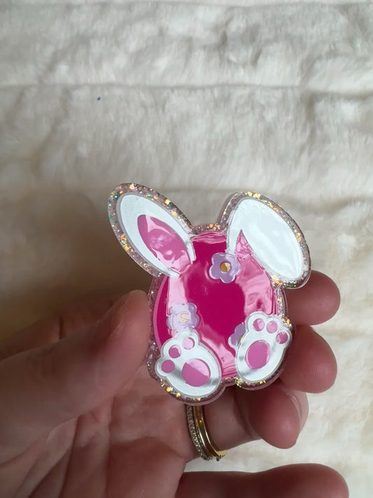 Bunny Easter Egg Interchangeable Badge Reel