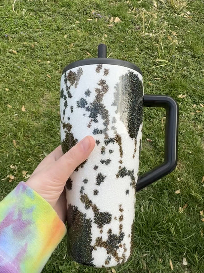 Black and Brown Cowprint Brumate *MADE TO ORDER*