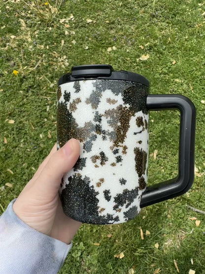 Black and Brown Cowprint Brumate *MADE TO ORDER*